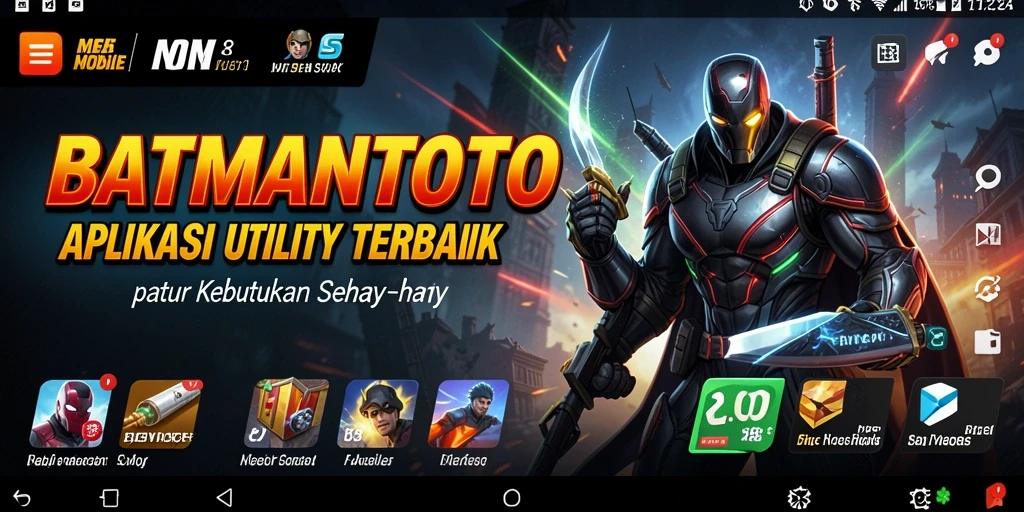 Tampilan utama BATMANTOTO yang menampilkan berbagai fitur utility.