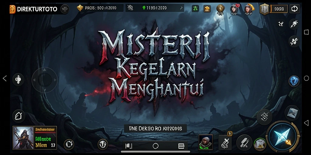 Screenshot gameplay yang menegangkan dari DIREKTURTOTO.