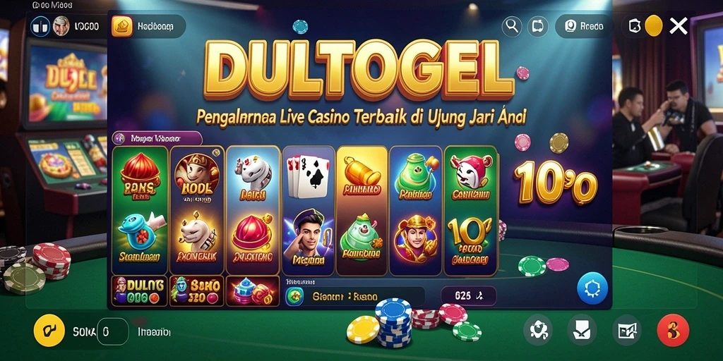 Tampilan gameplay Live Casino DULTOGEL yang mendebarkan dan interaktif.