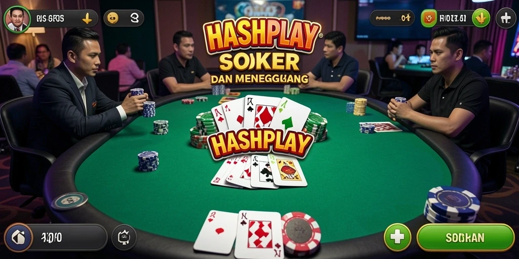 Gameplay seru dan interaktif di HASHPLAY poker.