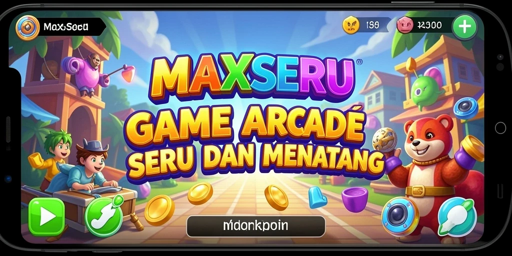 Screenshot gameplay MAXSERU menampilkan aksi seru dalam permainan Arcade.