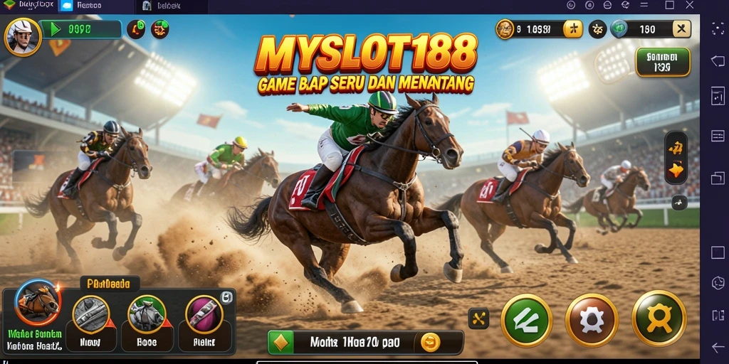 Tampilan aksi balap mendebarkan di MYSLOT188.