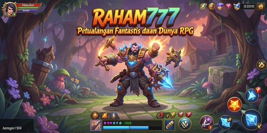 Tangkapan layar permainan RAHAM777 menampilkan aksi pertarungan yang seru dan karakter yang dinamis.
